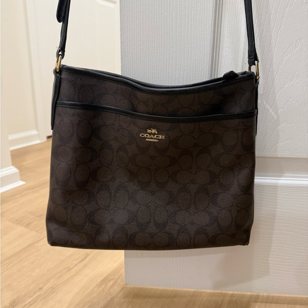 Coach Signature Brown Crossbody Bag